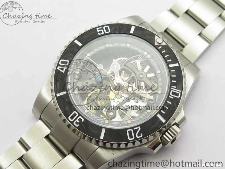 AAA Replica Watches WWF Edition Bezel Skeleton Best Durable Submariner SS 2925 116660 Andrea Carbon on SA Pirlo 0103